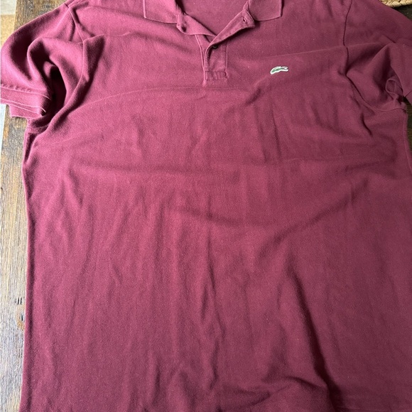 Lacoste maroon polo size 3xl Men's Classic Fit Original L.12.12 Polo - Picture 4 of 5
